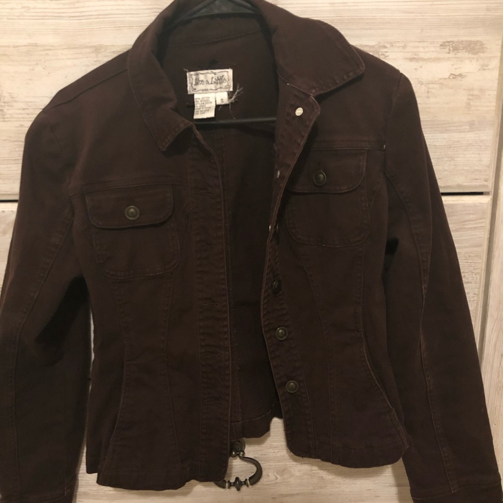 Brown denim jacket